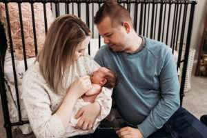 in home newborn photographer, NW Arkansas newborn portraits, baby photographer Bentonville AR, lifestyle newborn photography Rogers AR