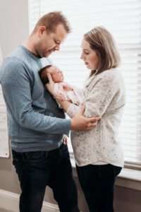 in home newborn photographer, NW Arkansas newborn portraits, baby photographer Bentonville AR, lifestyle newborn photography Rogers AR