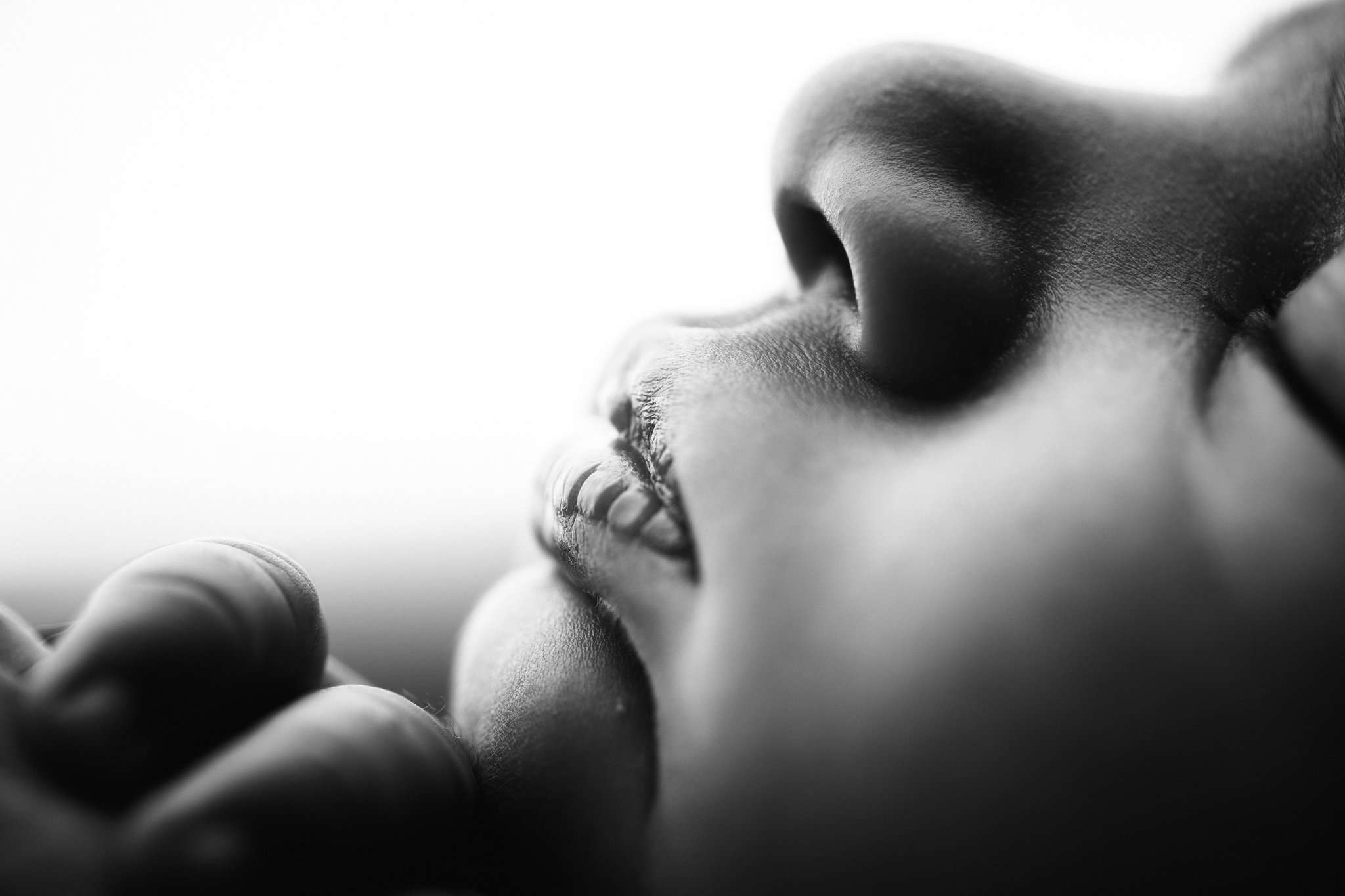 close up picture of baby nose and mouth