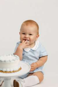Northwest Arkansas cake smash photographer, baby photography Rogers Arkansas, NWA baby portrait studio