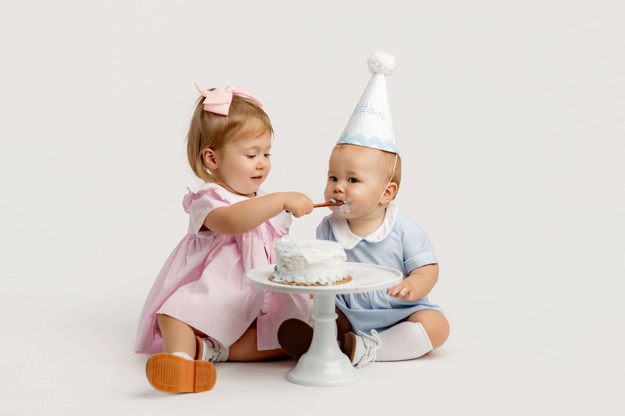 milestone portraits, Northwest Arkansas cake smash photographer, baby photography Rogers Arkansas, NWA baby portrait studio