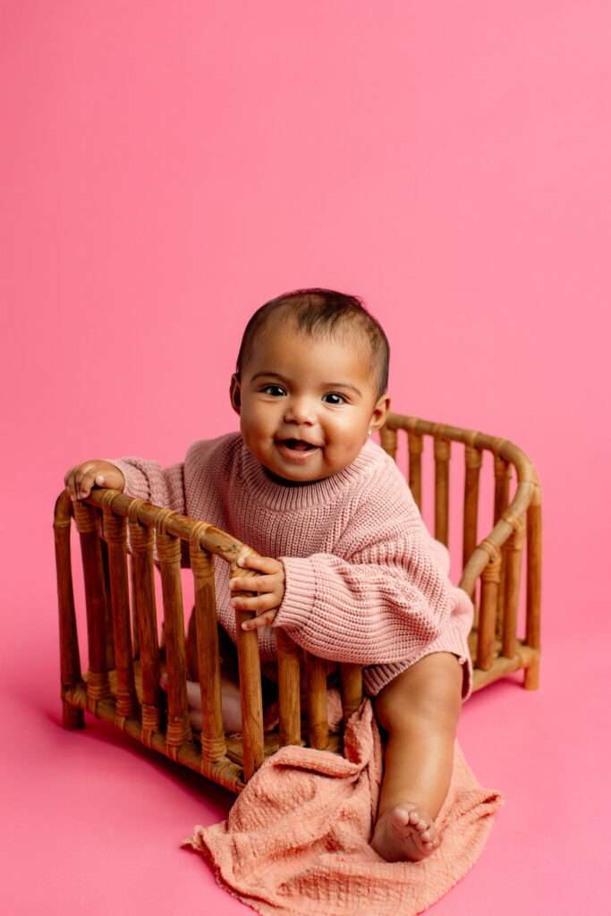 baby photographer Pea Ridge AR, milestone session, NWA baby portrait studio