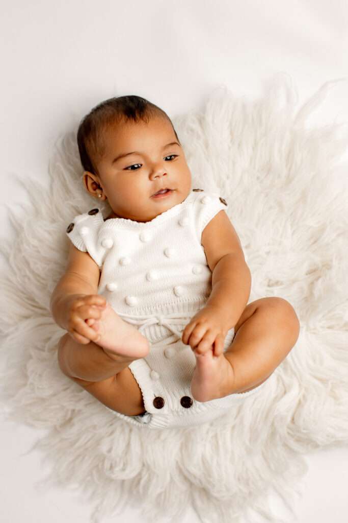 baby photographer Pea Ridge AR, milestone session, NWA baby portrait studio