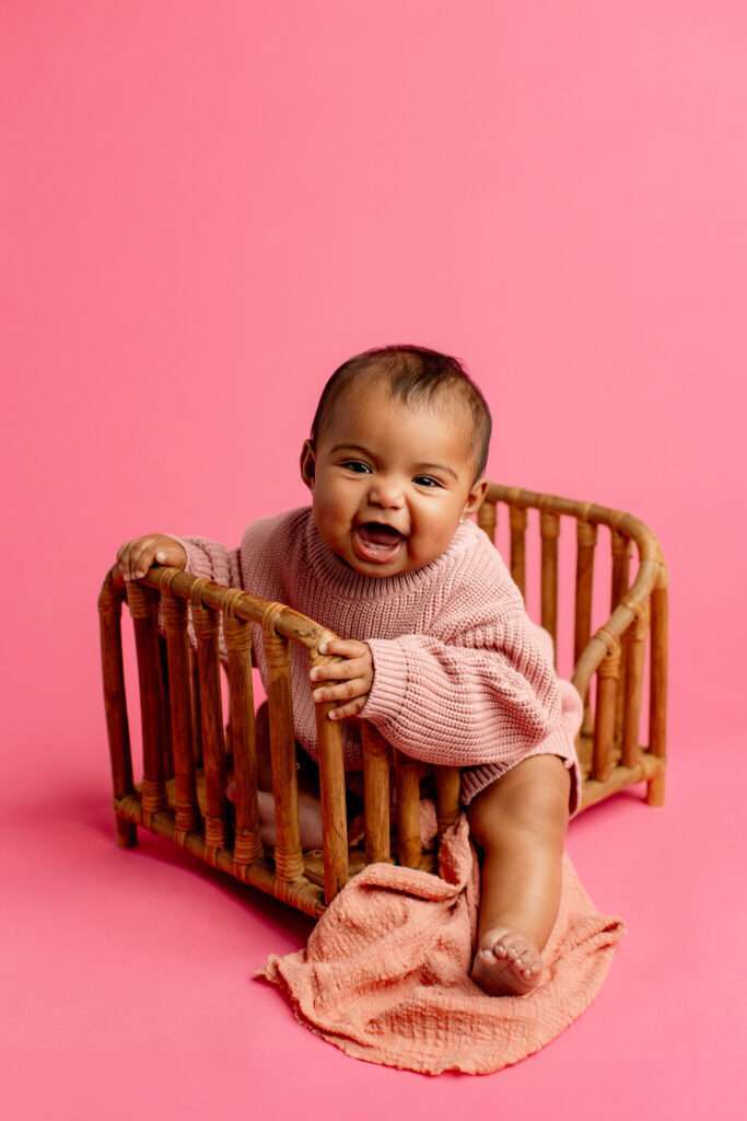 baby photographer Pea Ridge AR, milestone session, NWA baby portrait studio