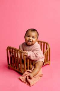 baby photographer Pea Ridge AR, milestone session, NWA baby portrait studio