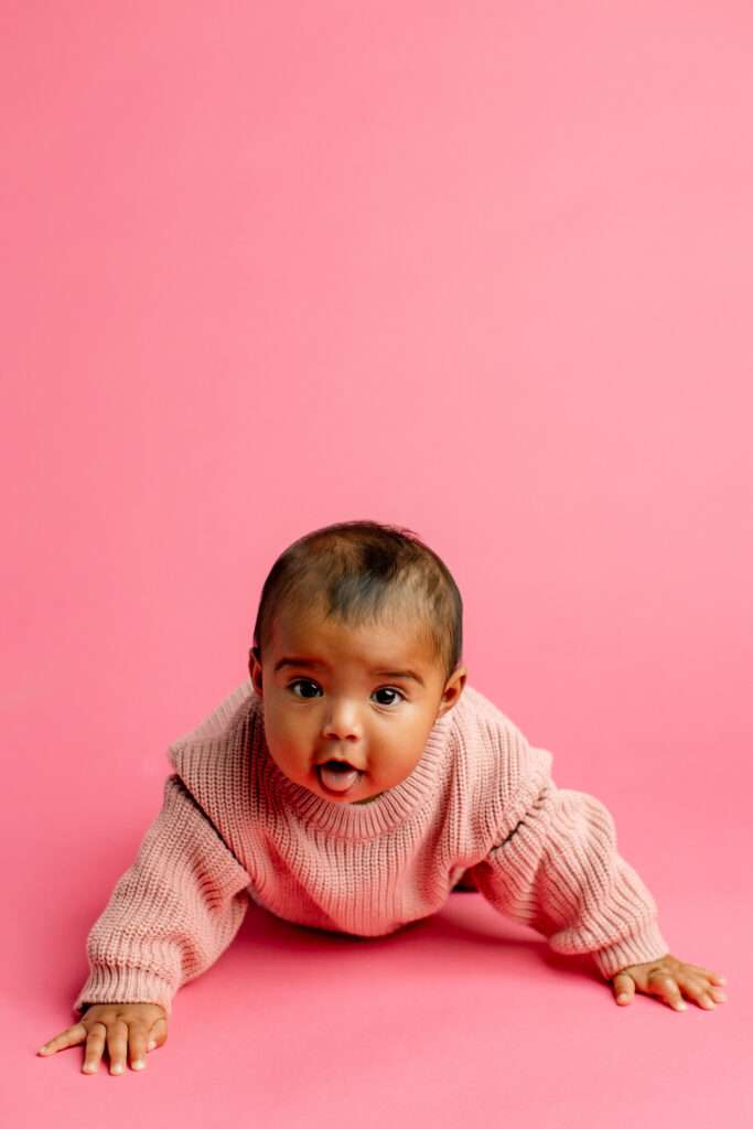 baby photographer Pea Ridge AR, milestone session, NWA baby portrait studio