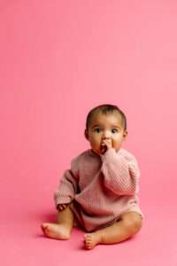 baby photographer Pea Ridge AR, milestone session, NWA baby portrait studio