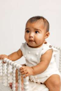 baby photographer Pea Ridge AR, milestone session, NWA baby portrait studio